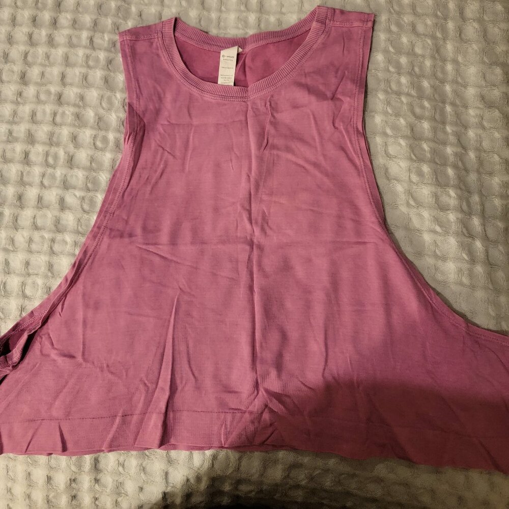 Avocado Go To Cropped Tank Pink NWOT